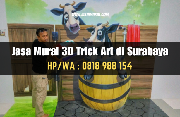 Jasa Mural 3D Trick Art di Surabaya